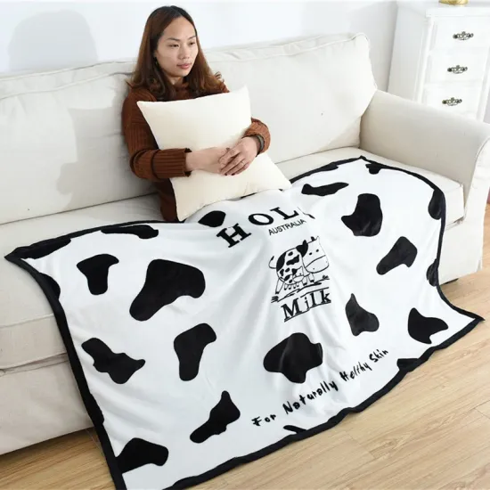 Wholesale digital printed Fleece sublimation Blanket insulation korean Throw Coral Fleece Blanket