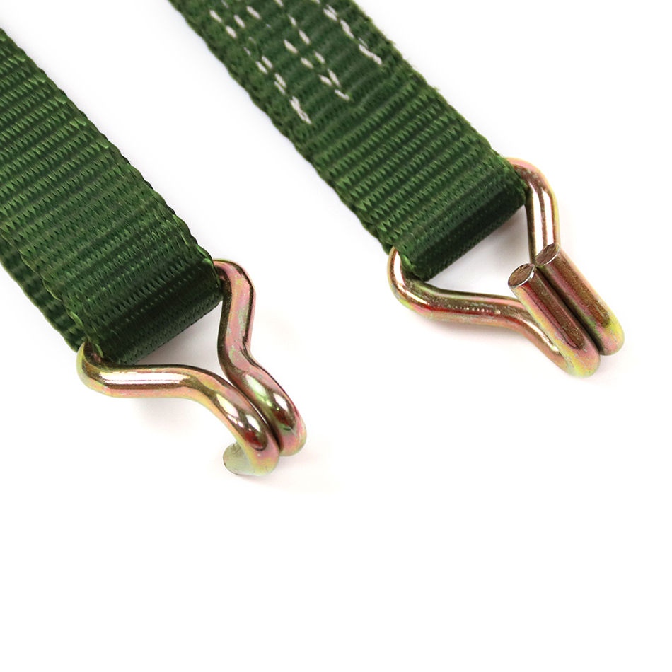 0.1 بوصة Darkgreen Ratchet Cargo Lashing Tie أسفل حزام