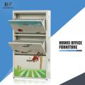 Steel worker 3 Compartment Shoe Lockers Cupboard