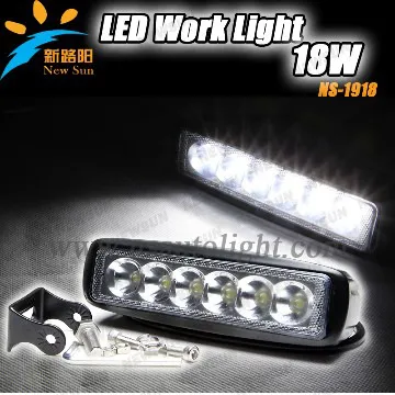 For Tractor 18W LED Offroad Work Light SPOT beam 12V 24V ATV SUV Jeep