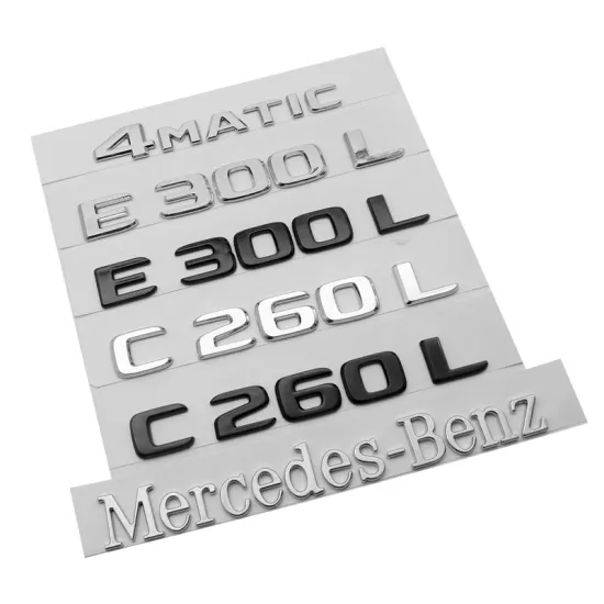 3D Letter Turbo Color ABS Car Grille Badge Sticker with Adhesive