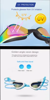 2024 New Cross-border Adult Silicone Contrast Myopia Anti-fog Swimming Goggles