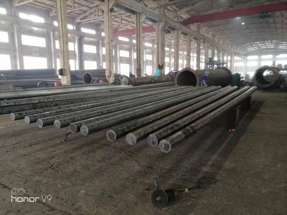 15kv 69kv 25FT-45FT Octagonal Distribution Steel Poles