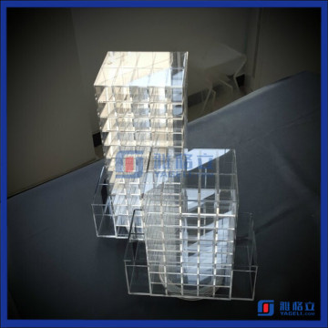 2016 Hot Sale!! 80 and 120 Lipsticks Compartments Clear Spinning Acrylic Lipstick Holder