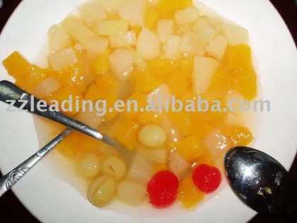 canned cooked fruit cocktails