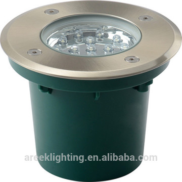 Unique Round Shape 15*0.1W LED Die-cast aluminium body and 304 Stainless steel cover Underground Light 220-240V IP67