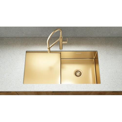 Kitchen Sink With Drainboard Golden Single Bowl Kitchen Sink with Drainboard Supplier