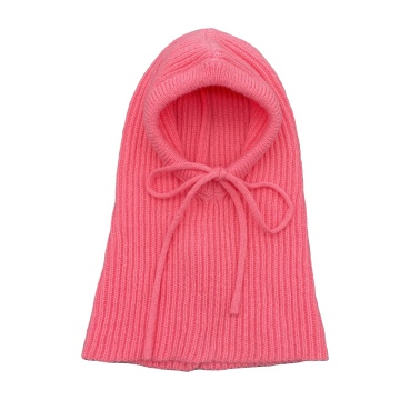 Custom Logo Women's Winter Hats: Hooded Scarf Hat, Balaclava, Pullover Knitted Beanie Ski Mask - OEM