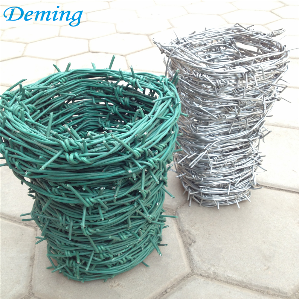 High quality galvanized Powder coated barbed wire factory price