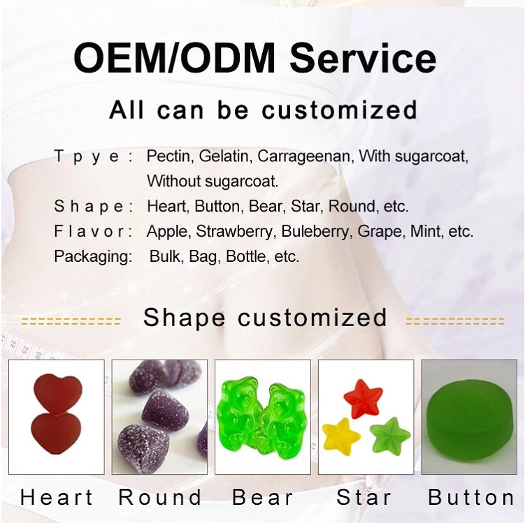 OEM/ODM Detox Weight Loss Gummies Green Coffee Extract Body Slimming Garcinia Cambodia Gummies