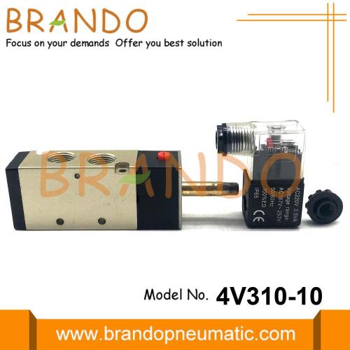 4V310-10 공압 솔레노이드 밸브 5 웨이 2 위치