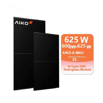 Aiko Solar N-Type ABC Full Black PV Module, 23.3% Efficiency, 440W-455W for Industrial Use