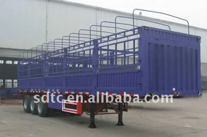 3 Axles cimc Cargo with sidewall semi-trailer