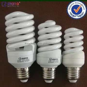 Factory T2 7mm 3W CFL Spiral Bulbs Energy Saver Light CE RoHs ISO9001