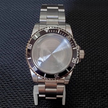 Aksesori Jam Tangan Stainless Steel: 39.5mm Casing dan Band Kompatibel dengan Gerakan NH35/NH36 Jepang