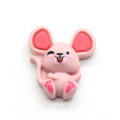 Super Cute Two Sizes Miniature Flat Back Resin Mouse Charms Kawaii Crafts Hot Selling Slime Making Accessories