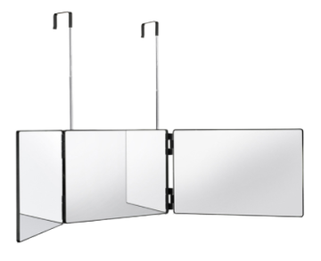 Personalized LED Polishing 3-Trifold Single-Sided Bathroom Vanity Mirror