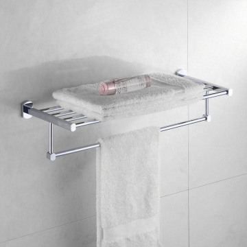Brass Toilet Tissue Holder and Towel Rack Bathroom Hardware Set