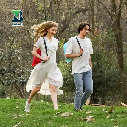 INSTINCT Portable Inflatable Outdoor Sleeping Bag & Lounger with Carry Bag