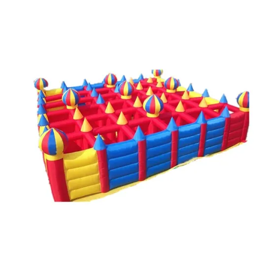 Inflatable Maze Tunnel: 10x10m Outdoor Play Equipment for Kids