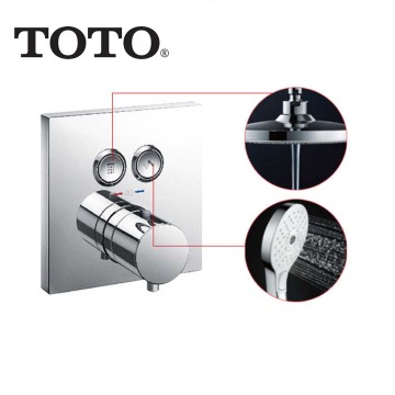 High-Quality Thermostatic Mixing Valve with Shower Trim in Polished Chrome Finish