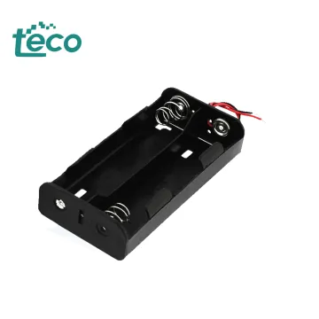 Factory Direct 4-C Cell ABS Battery Holder with Wires - Black Battery Case