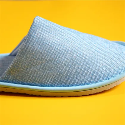 Biodegradable Cotton Waffle Hotel Slippers