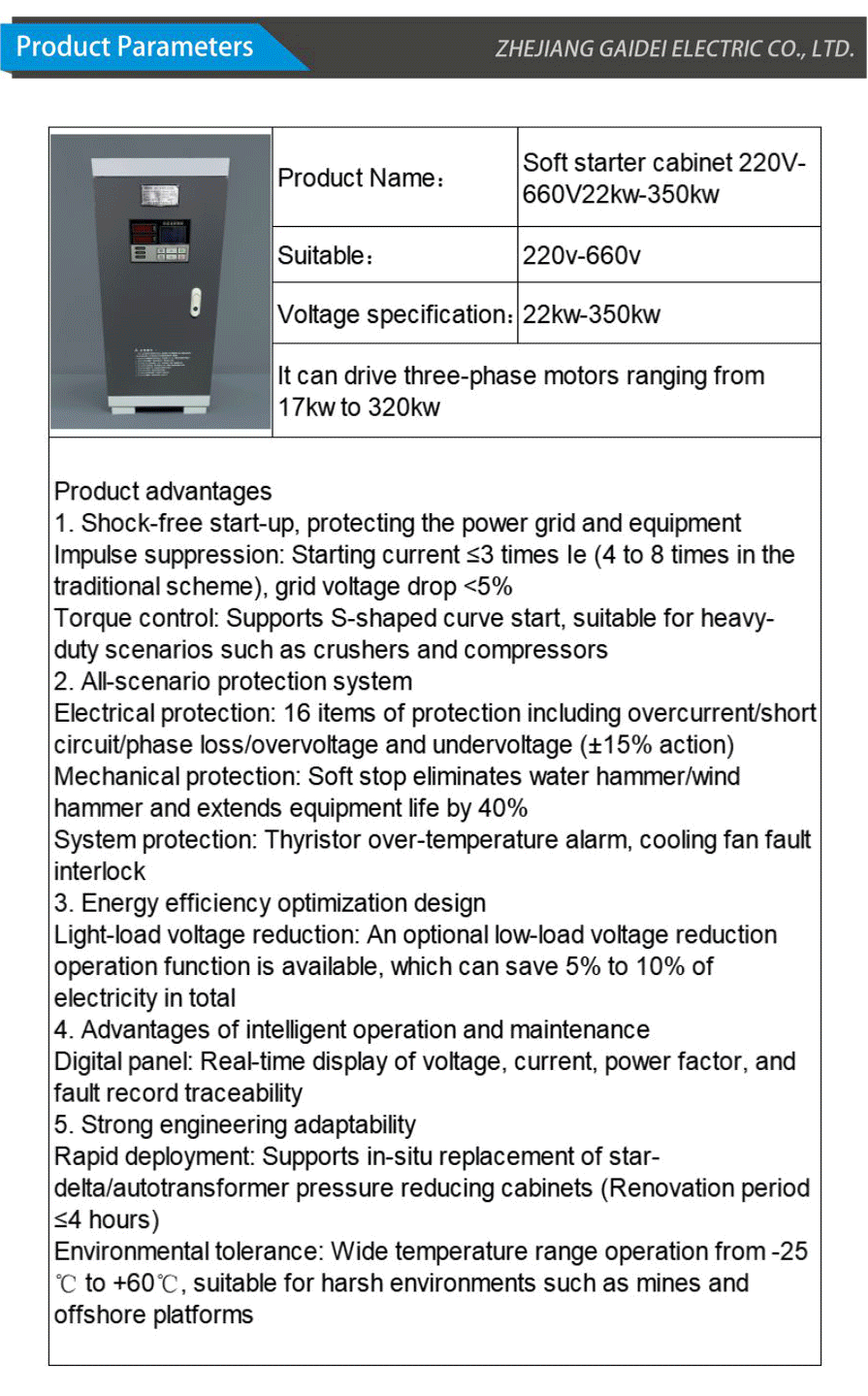 Soft starter cabinet-xiangqing2-GD060