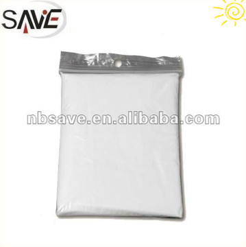 Promotional disposable pe poncho raincoat