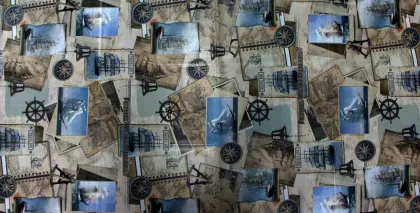 Vinyl Tablecloth Amazon Design