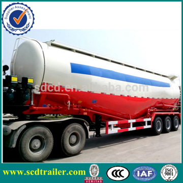Shandong brand new 3 axles 35 m3 Bulk Cement mixer Tank trailer with air pressor