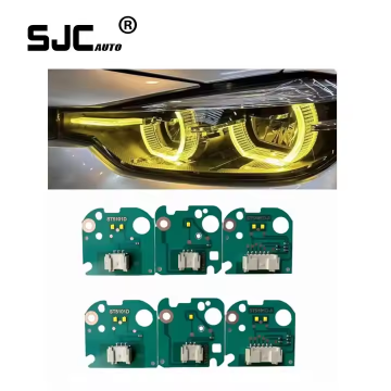 SJC Auto Car Accessories LED DRL Boards CSL Style for BMW M3 F30 LCI 16-18 CSL Yellow Headlight Daytime Running DRL Modules Chip