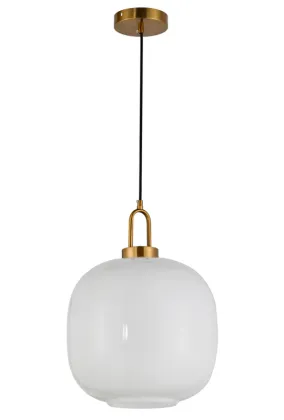 Modern simplicity round glass gold metal pendant lamp