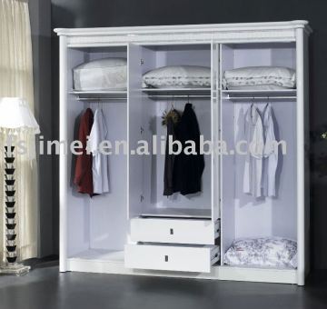 high gloss white Hanging clothes Wardrobe