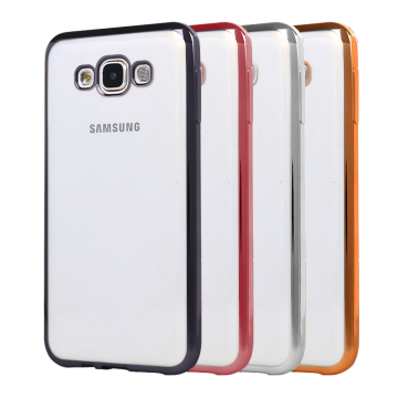LZB New arrival Luxury Electroplating TPU Cover for samsung galaxy E7 tpu case