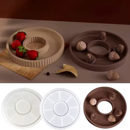 Round Stripe Silicone Mold for Home Decor