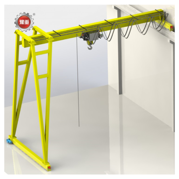 Semi Gantry Crane: Single Girder Hot Sale - Space-Saving Warehouse Solutions (5T, 10T, 20T) for Construction and Factories