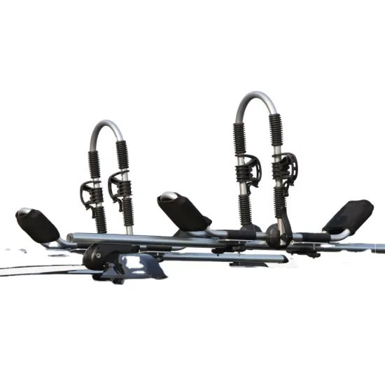 Adjustable Car Roof Rack for 2 Kayaks or Canoes: Folding Aluminum Kayak Canoe Carrier for Cars