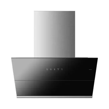 Two Motors Titanium Black Hand Sensor Gesture Control Kitchen Exhaust Range Hood