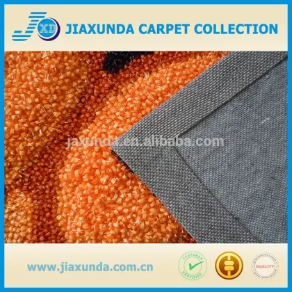 New design Orange colour 3D tufted carpets for home