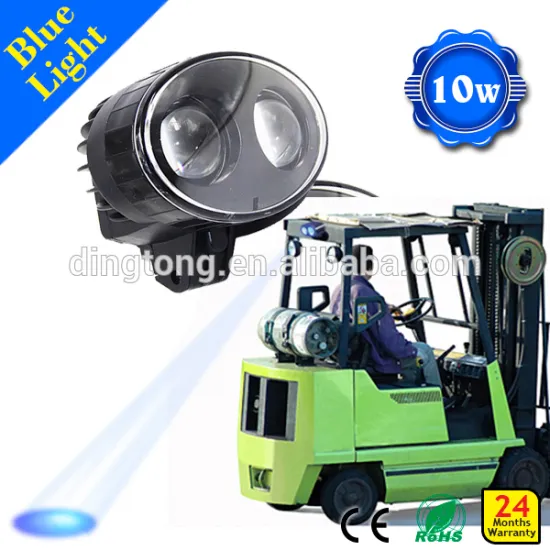 Blue Forklift Led Light Warehouse Safety Warning light 9-80v10w