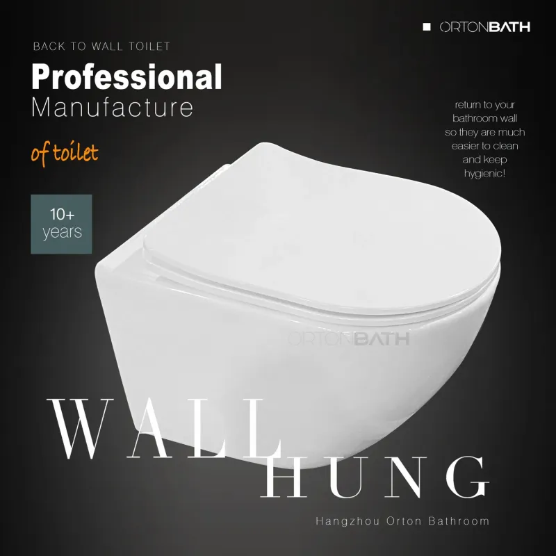 Ortonbath Rimless Toilet with Soft Close Seat Cover