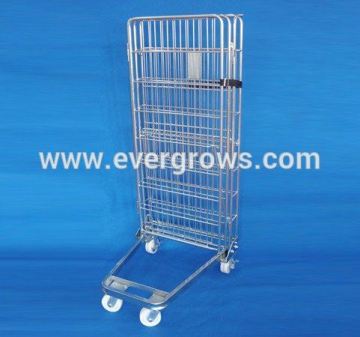 2 3 4 sides mesh table trolley for supermarket