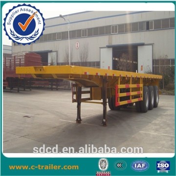 hot sale flatbed container semi trailer with 12 container locks for sale to africa