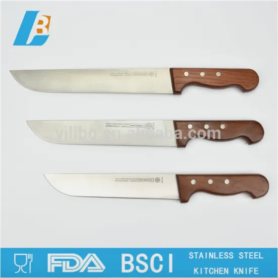 3pcs stainless steel knife set with special knife shape