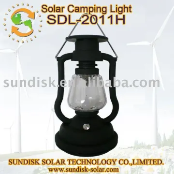 solar camping light with hand cranking
