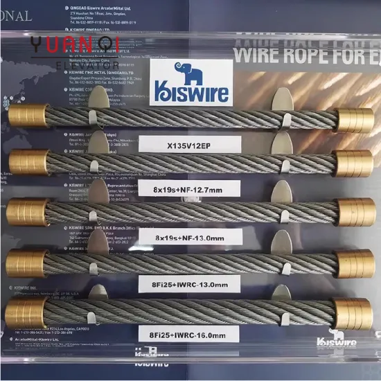 Korea Kiswire Brand High-Rise Elevator Wire Rope - Hemp Core 8mm to 16mm