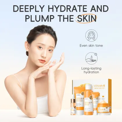 Bettermiss Wholesale Korean Organic Vitamin C Whitening Skin Care Set for Black Skin