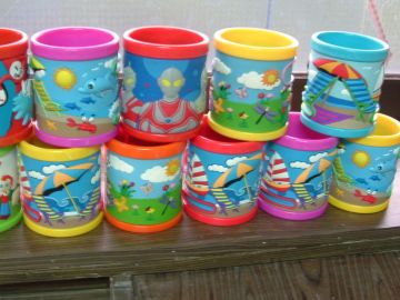 Red / Pink / Yellow Soft Pvc / Silicone Rubber Material With Custome Size, Thickness 