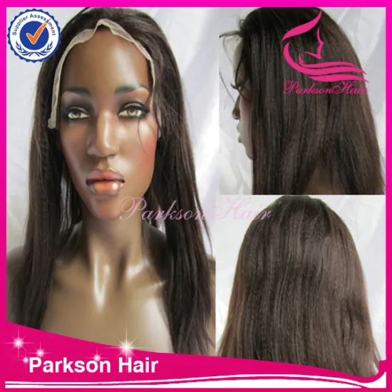 Popular style high density cheap and fine remy hair yaki 8-26inch brazilian virgin hair full lace wig light yaki